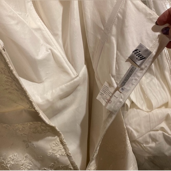 Impression Bridal Ivory short a-line wedding gown - Picture 8 of 9